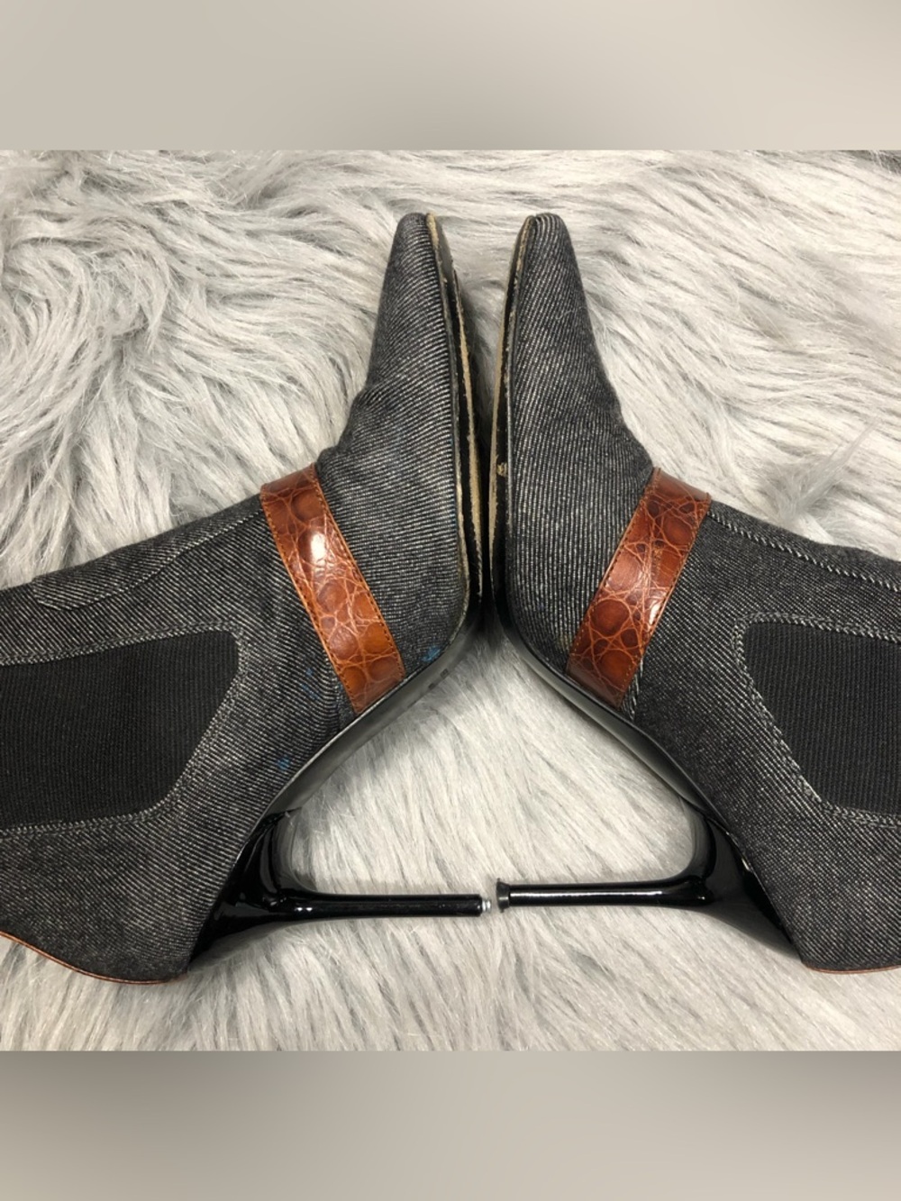 Authentic Dolce&Gabbana denim runaway boots. - Picture 11 of 16
